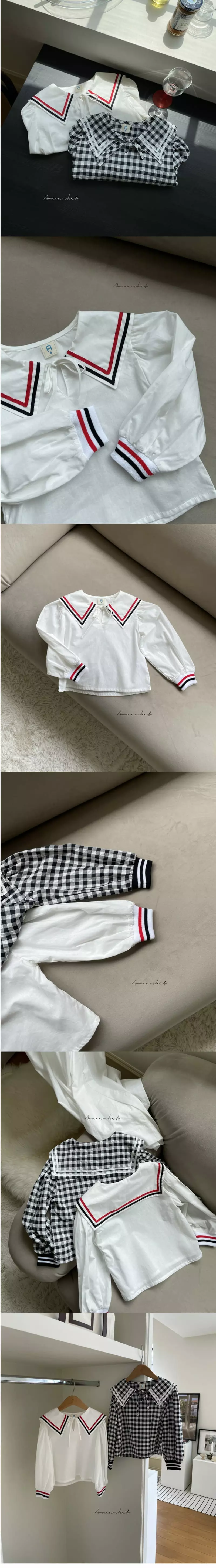 a-Market - Korean Children Fashion - #childrensboutique - Simple Sailor Blouse - 4