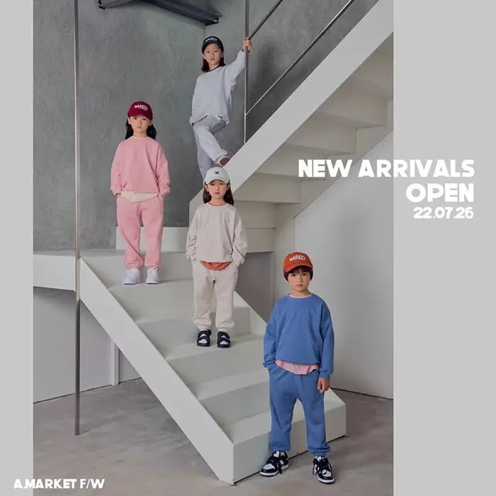 a-Market - Korean Children Fashion - #fashionkids - A Trainning Top Bottom Set - 10