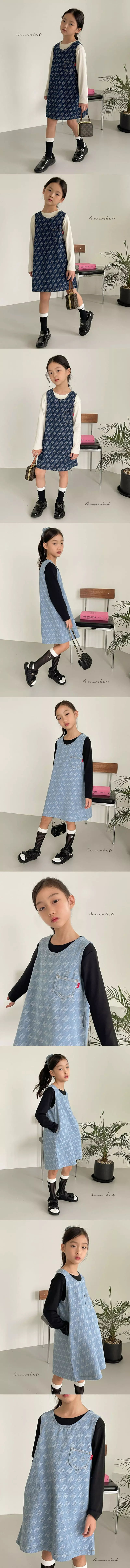 a-Market - Korean Children Fashion - #kidsshorts - Joy Denim One-piece - 2