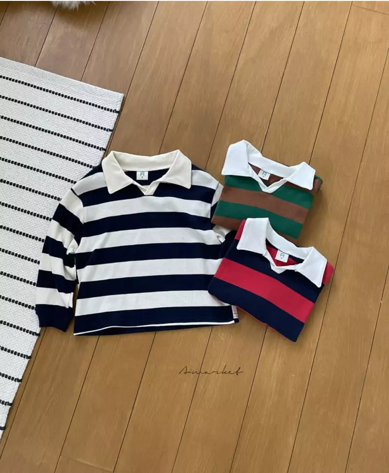 a-Market - Korean Children Fashion - #kidsshorts - Uni Collar Tee