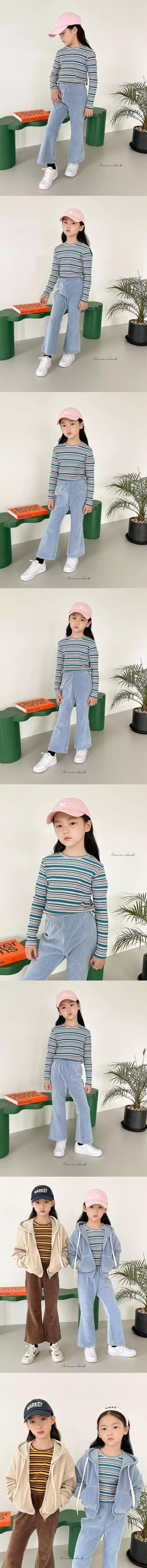 a-Market - Korean Children Fashion - #kidsshorts - Pierrot Rib Tee - 3