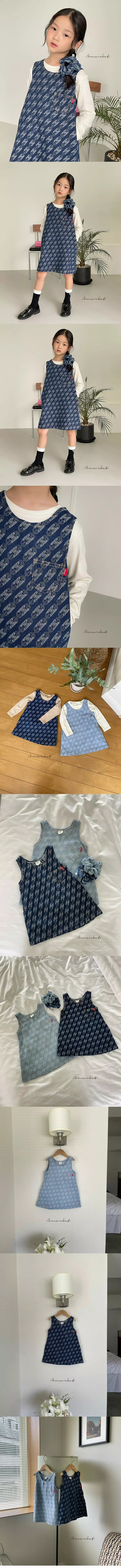 a-Market - Korean Children Fashion - #kidsstore - Joy Denim One-piece - 4