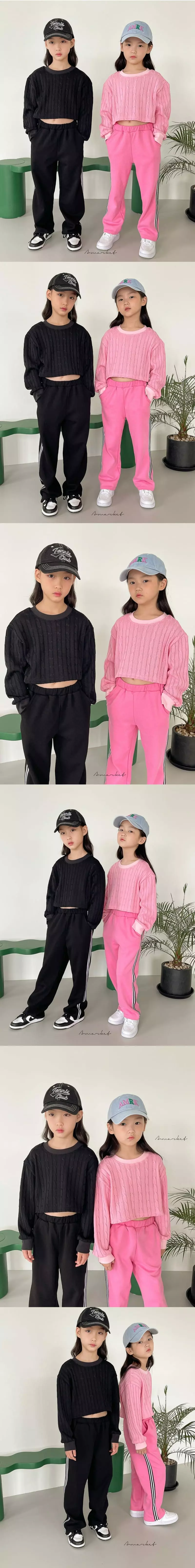 a-Market - Korean Children Fashion - #littlefashionista - Ivy Crop Knit Tee - 2