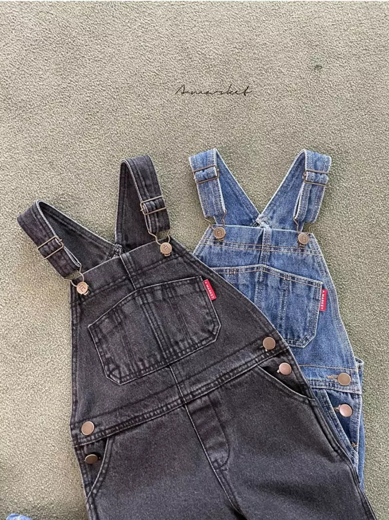 a-Market - Korean Children Fashion - #littlefashionista - City Denim Overalls
