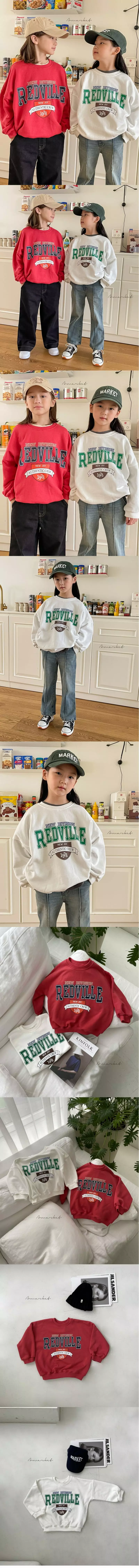 a-Market - Korean Children Fashion - #littlefashionista - Red Bill Sweatshirt - 4