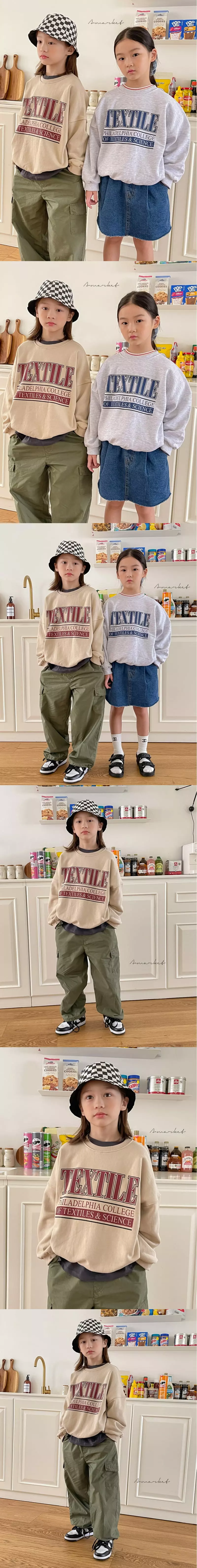 a-Market - Korean Children Fashion - #minifashionista - Text Sweatshirt - 3