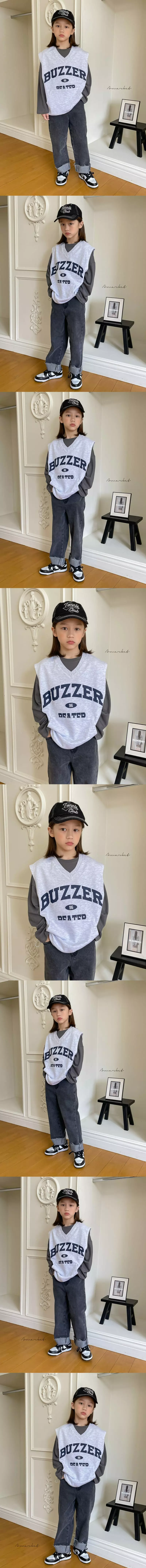 a-Market - Korean Children Fashion - #minifashionista - Burger String Vest - 2