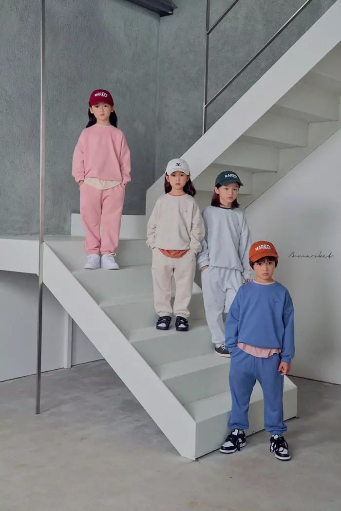 a-Market - Korean Children Fashion - #prettylittlegirls - A Trainning Top Bottom Set - 2