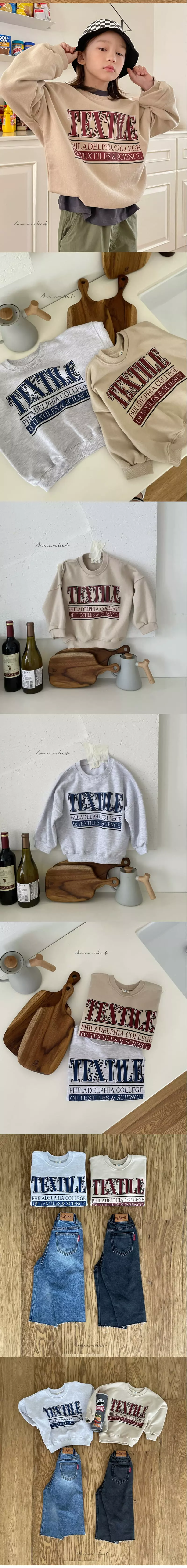 a-Market - Korean Children Fashion - #minifashionista - Text Sweatshirt - 4
