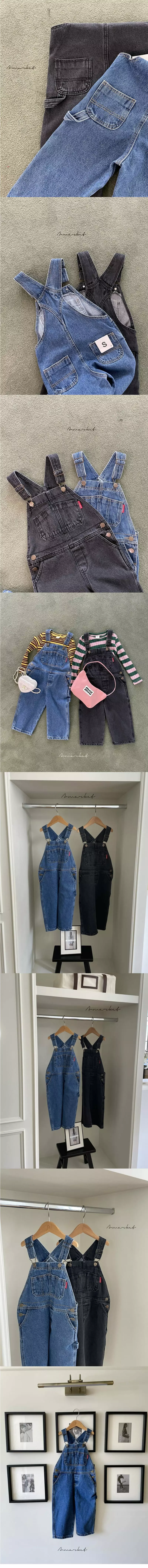 a-Market - Korean Children Fashion - #minifashionista - City Denim Overalls - 4