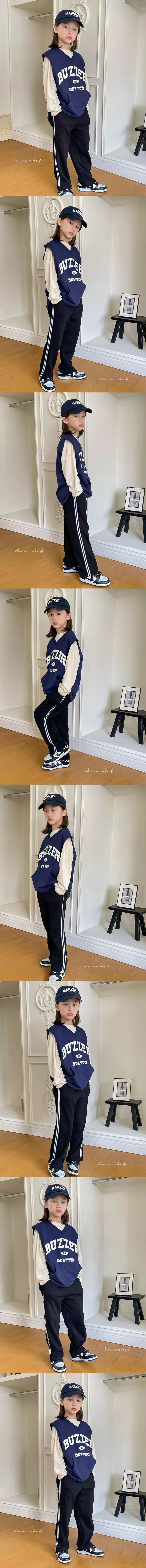 a-Market - Korean Children Fashion - #prettylittlegirls - Line Track Pants - 2