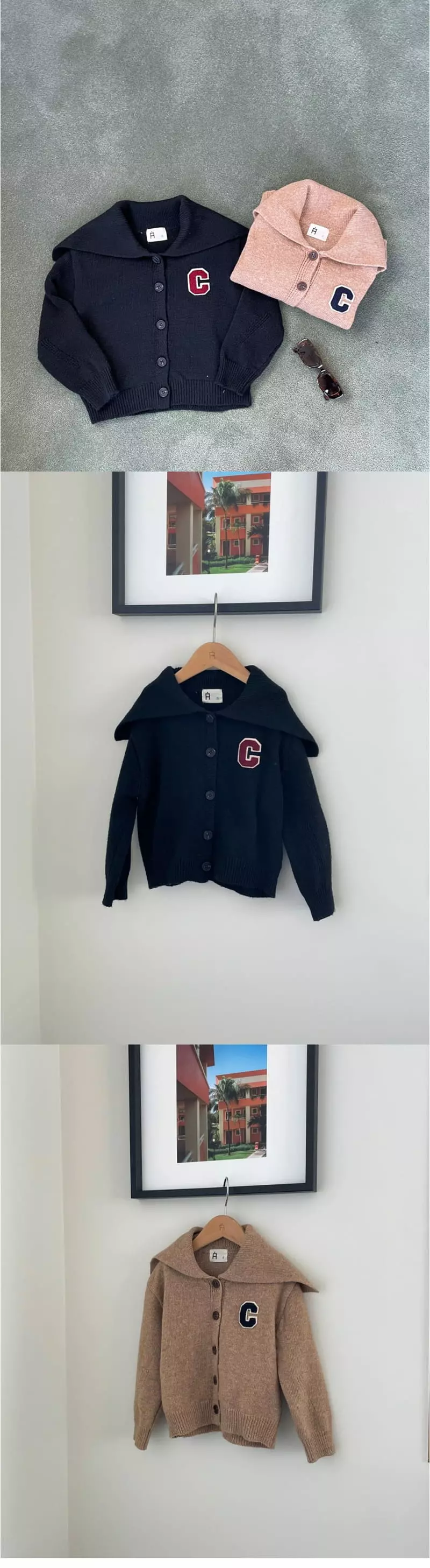 a-Market - Korean Children Fashion - #minifashionista - C Knit Cardigan - 4