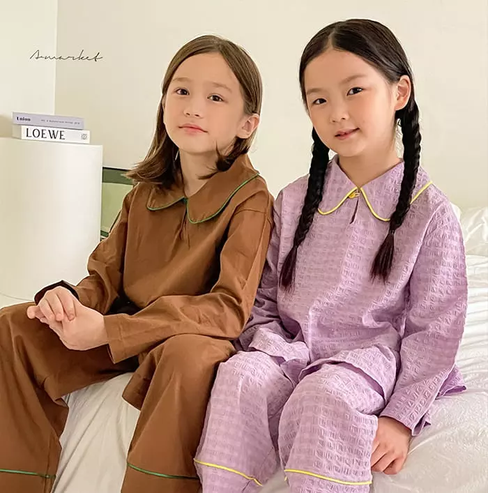 a-Market - Korean Children Fashion - #stylishchildhood - Frill Pajama Set - 3
