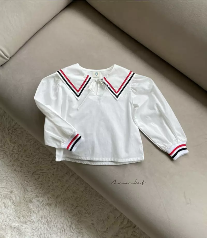 a-Market - Korean Children Fashion - #stylishchildhood - Simple Sailor Blouse