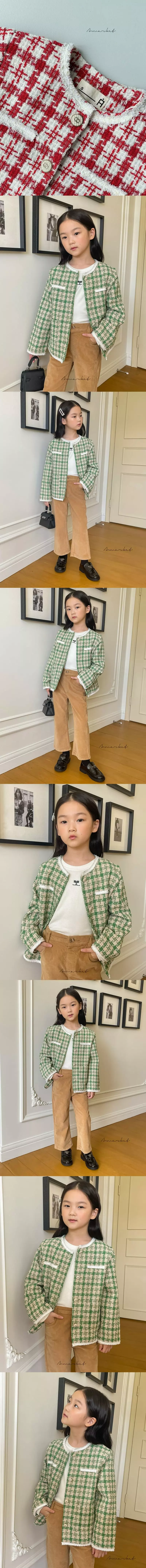 a-Market - Korean Children Fashion - #todddlerfashion - Coco Twid Jacket - 2