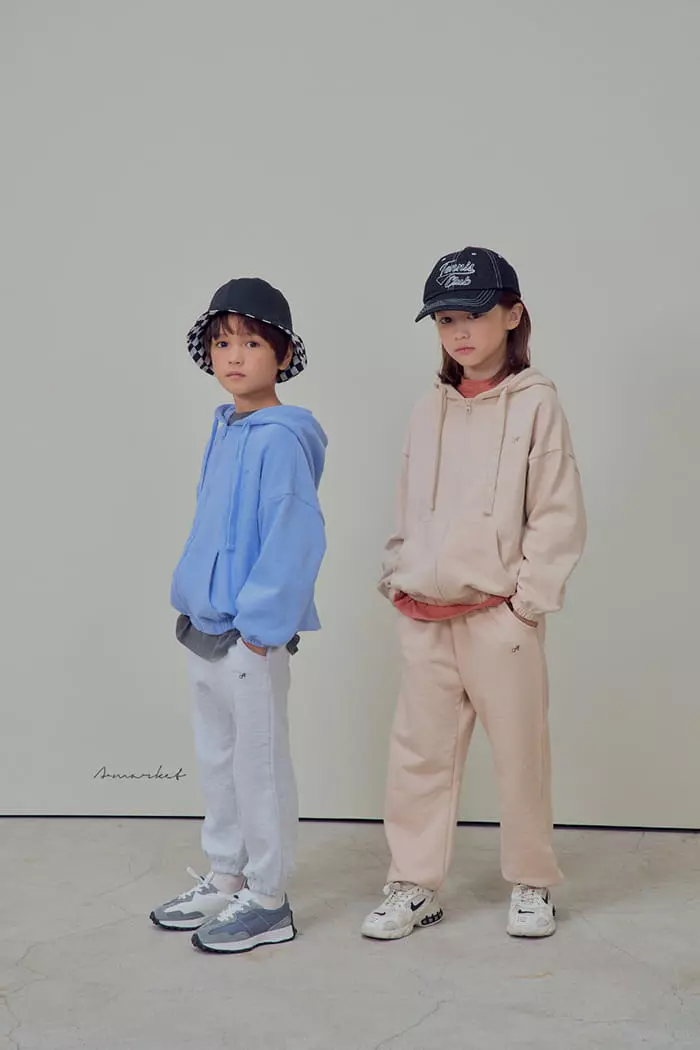 a-Market - Korean Children Fashion - #toddlerclothing - Hoody Zip-up - 5