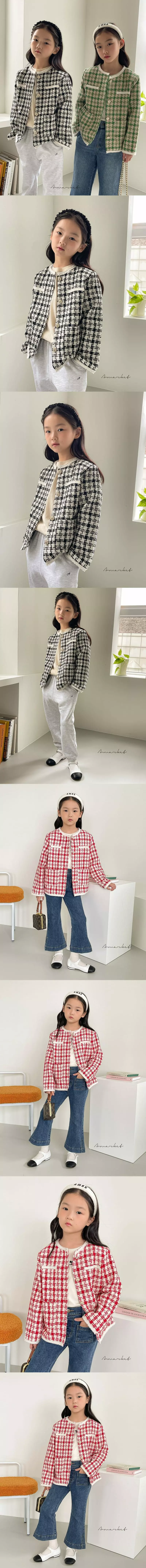 a-Market - Korean Children Fashion - #toddlerclothing - Coco Twid Jacket - 3