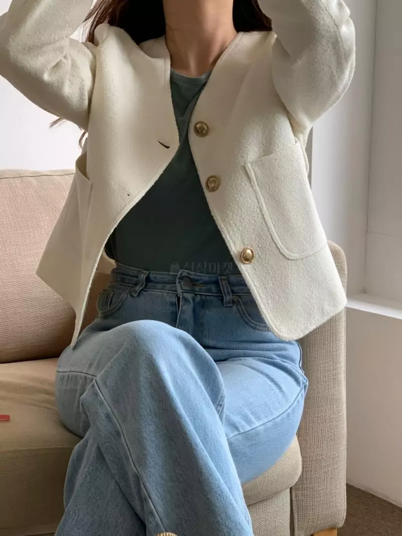 frill - Korean Women Fashion - #momslook - Twid Jacket - 3