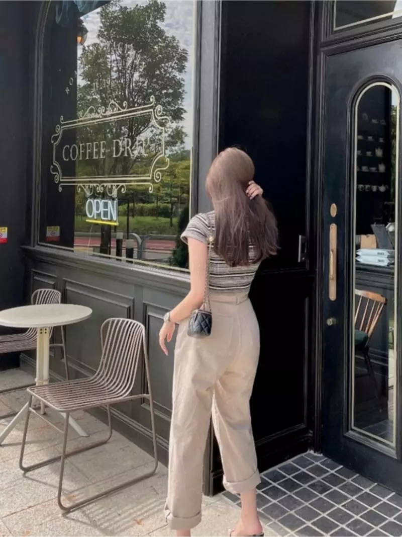 frill - Korean Women Fashion - #momslook - Two Button Pants - 2