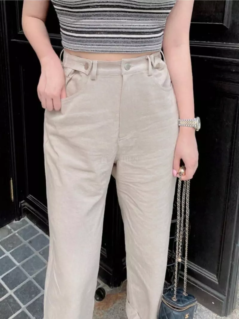 frill - Korean Women Fashion - #womensfashion - Two Button Pants - 4