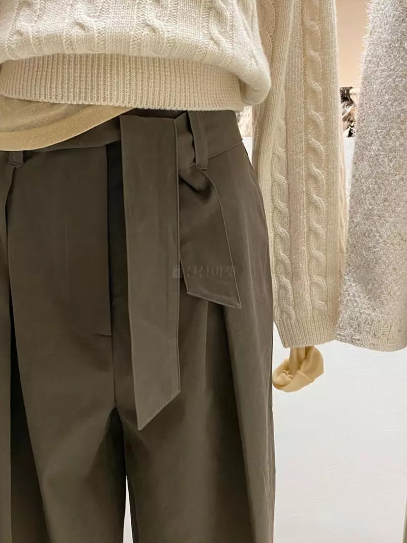 frill - Korean Women Fashion - #momslook - Blan Pants - 8