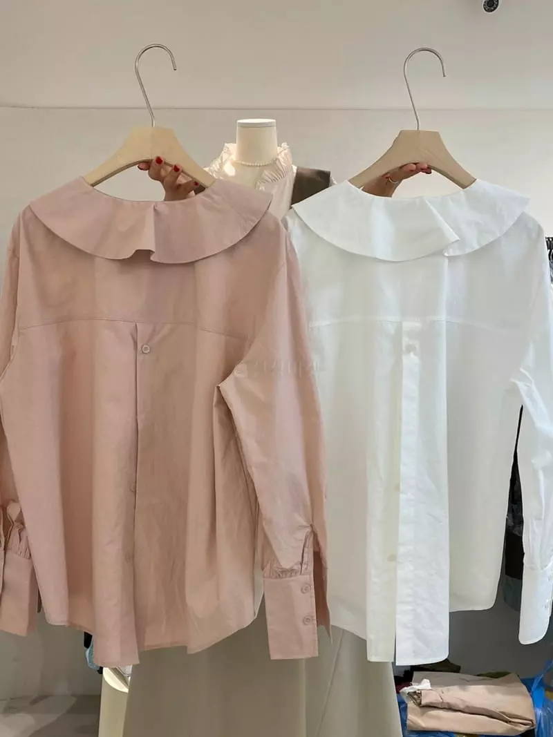 frill - Korean Women Fashion - #pursuepretty - Wave Blouse - 7
