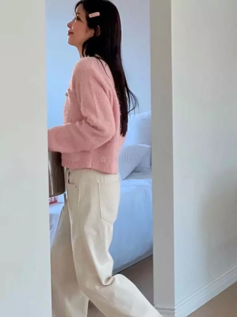 frill - Korean Women Fashion - #pursuepretty - Sha Cotton Candy Cardigan - 4