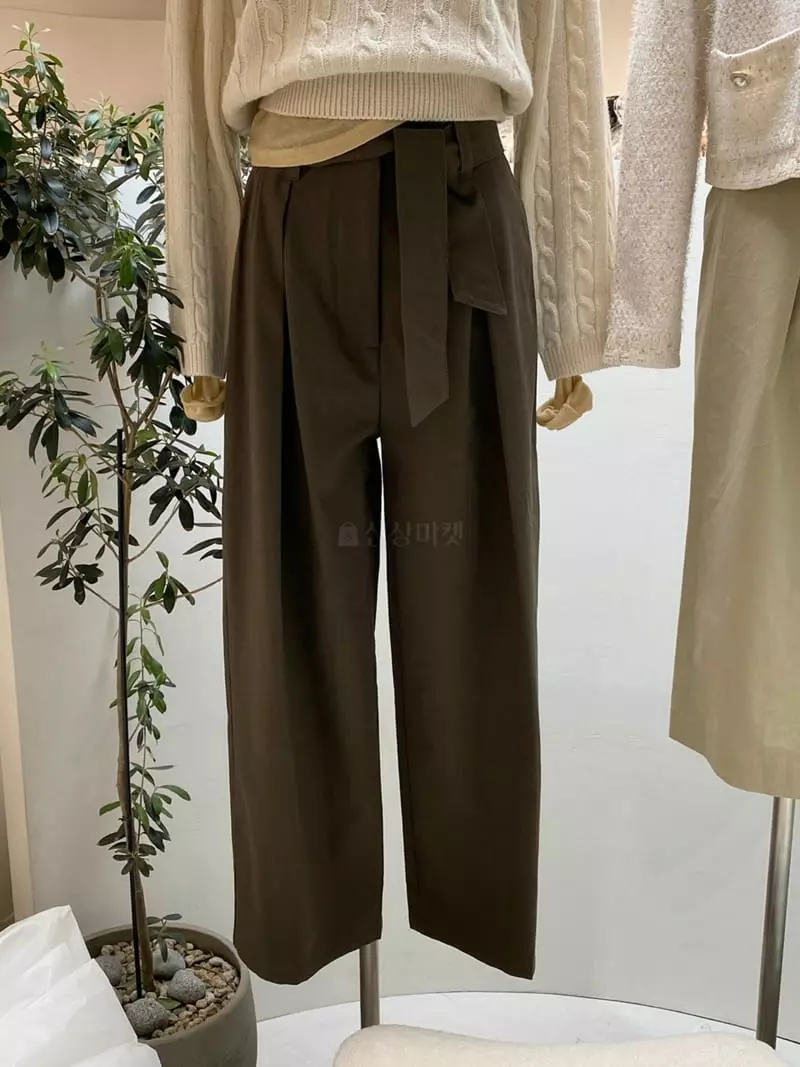 frill - Korean Women Fashion - #thatsdarling - Blan Pants - 6