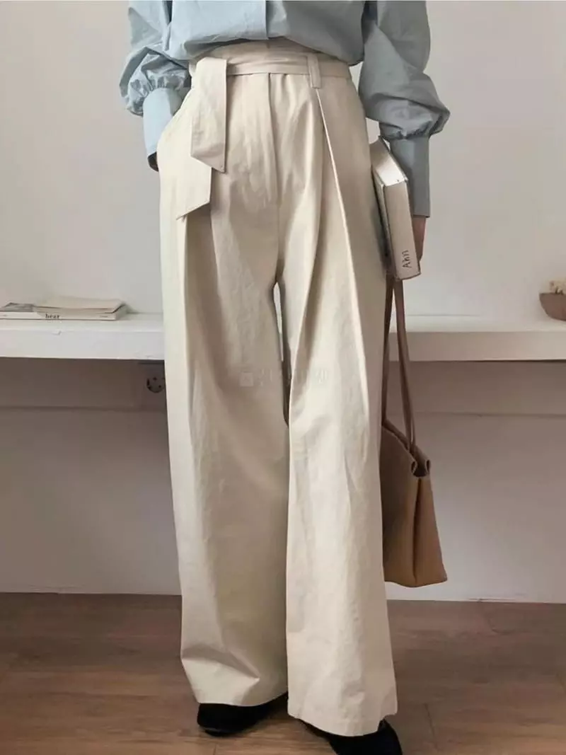 frill - Korean Women Fashion - #vintagekidsstyle - Blan Pants