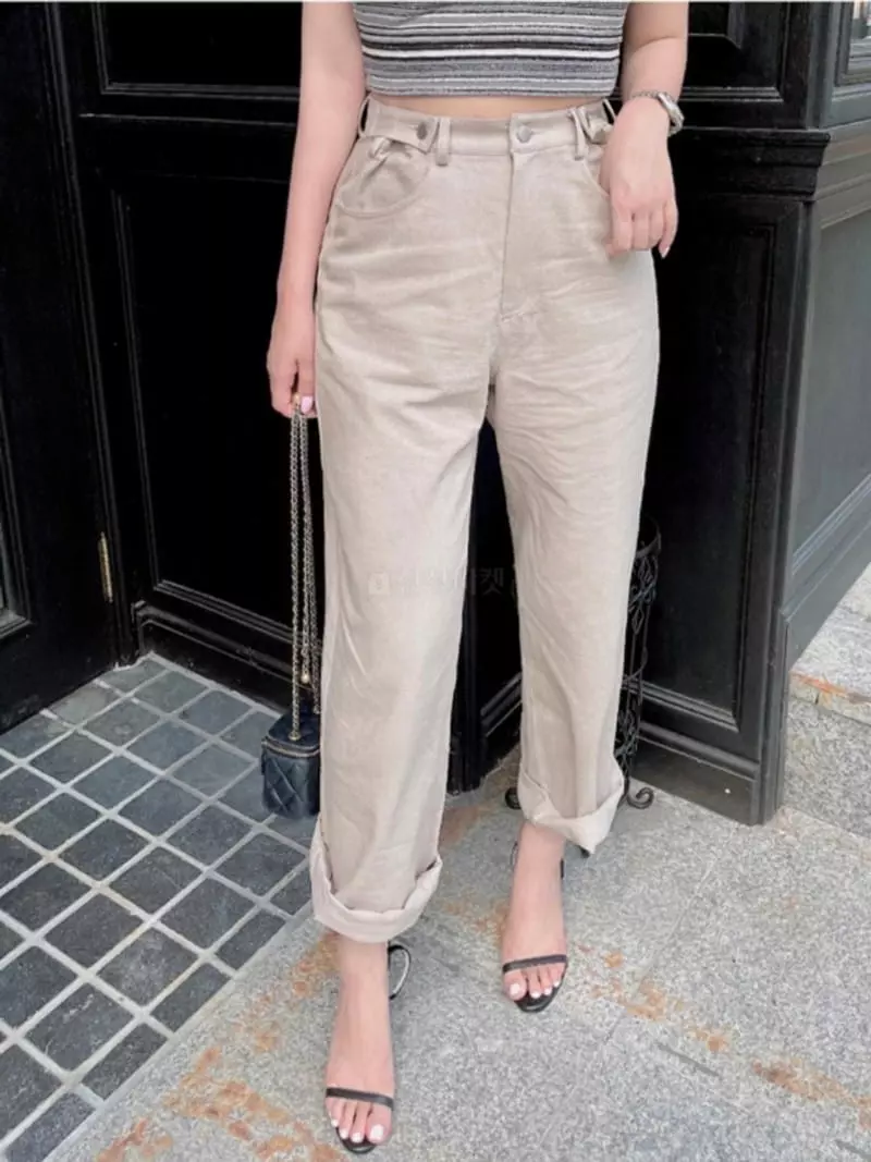 frill - Korean Women Fashion - #womensfashion - Two Button Pants