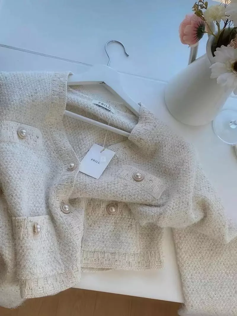 frill - Korean Women Fashion - #womensfashion - Sha Cotton Candy Cardigan - 10