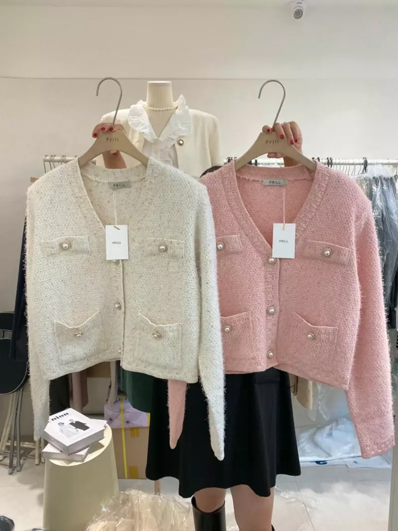 frill - Korean Women Fashion - #womensfashion - Sha Cotton Candy Cardigan - 12