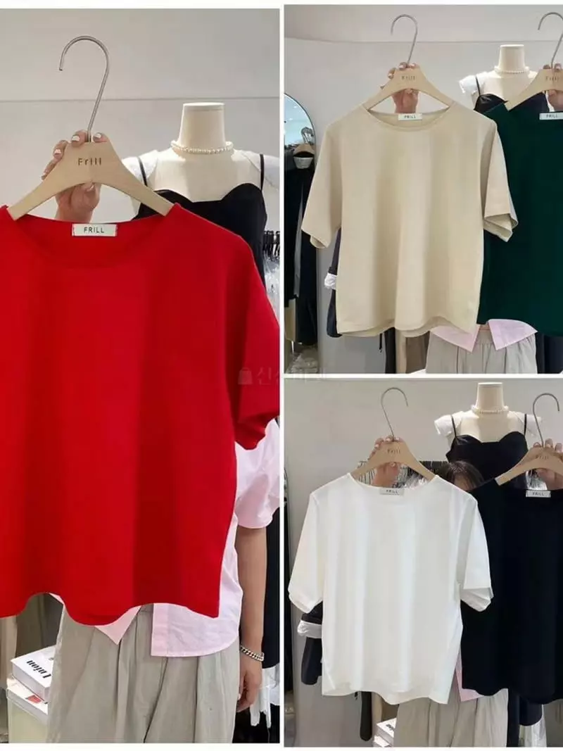 frill - Korean Women Fashion - #womensfashion - Mini Tee - 5