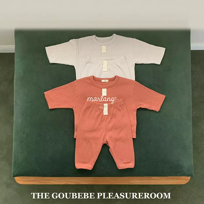 go;u - Korean Baby Fashion - #babyfever - Bebe Set Top Bottom Set