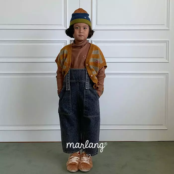 go;u - Korean Children Fashion - #Kfashion4kids - Low Dungarees