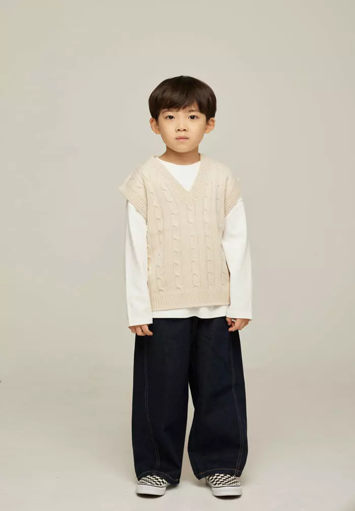 nrk - Korean Children Fashion - #Kfashion4kids - Cable Vest - 12