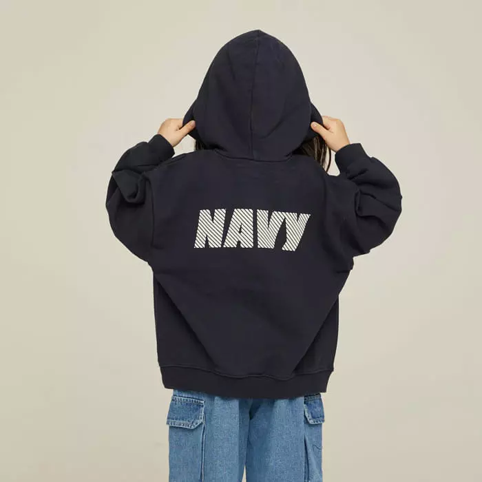 nrk - Korean Children Fashion - #Kfashion4kids - Navy Hoody  - 10