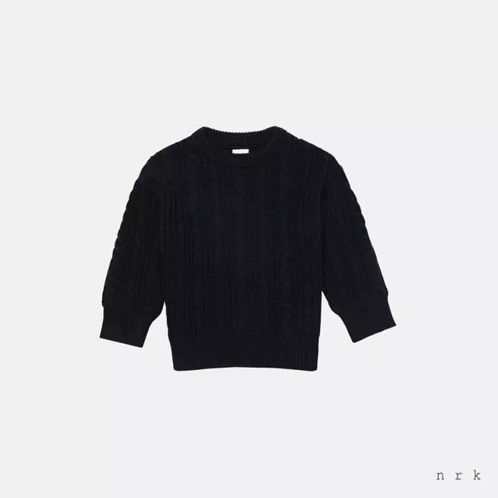 nrk - Korean Children Fashion - #kidzfashiontrend - Twist Knit Tee - 4