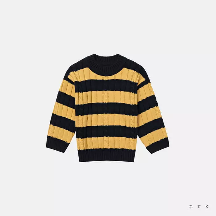 nrk - Korean Children Fashion - #Kfashion4kids - Stripes Knit Tee - 2