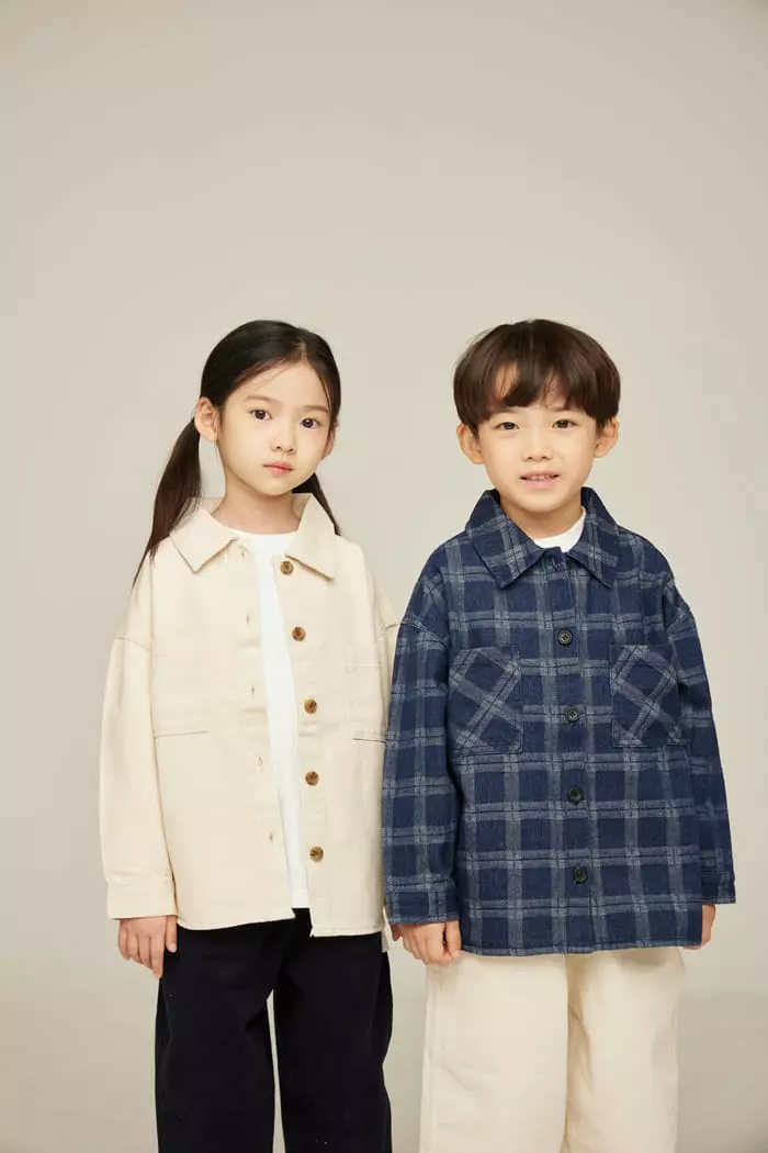 nrk - Korean Children Fashion - #childofig - Twill Denim Shirt - 12