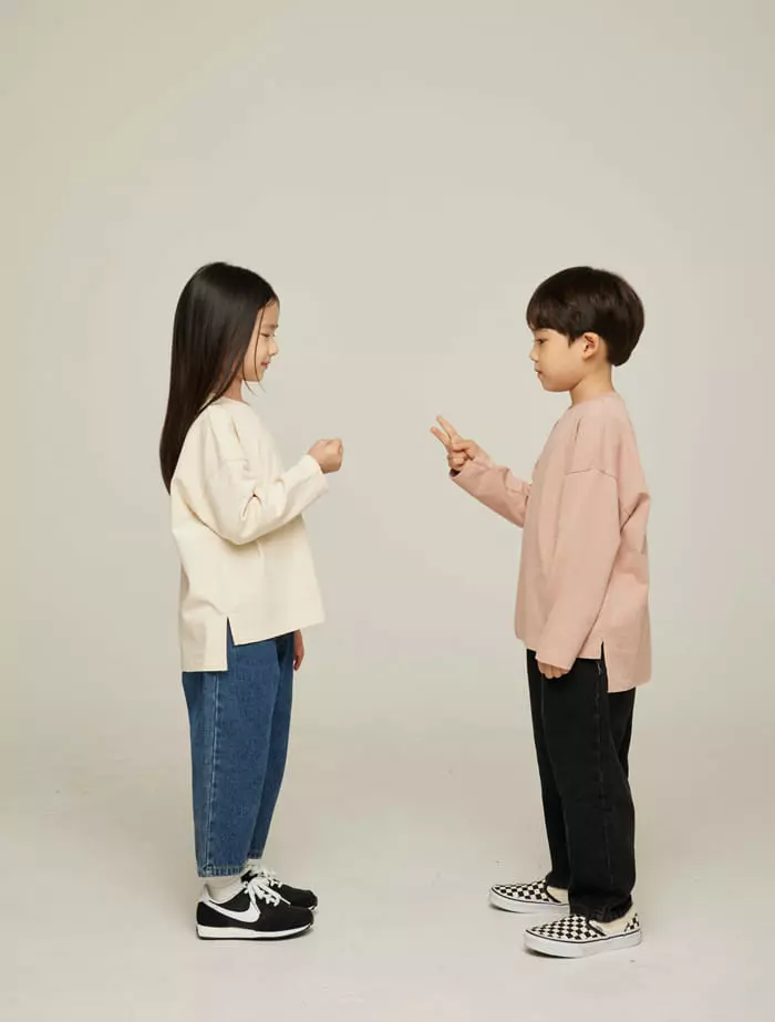 nrk - Korean Children Fashion - #childofig - Basic Slit Tee - 11