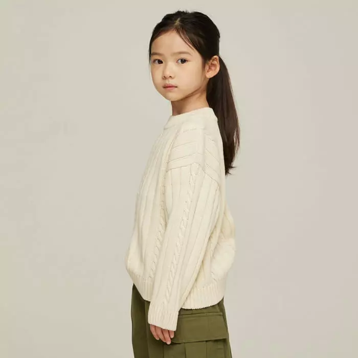 nrk - Korean Children Fashion - #childofig - Cool Twist Knit Tee - 11