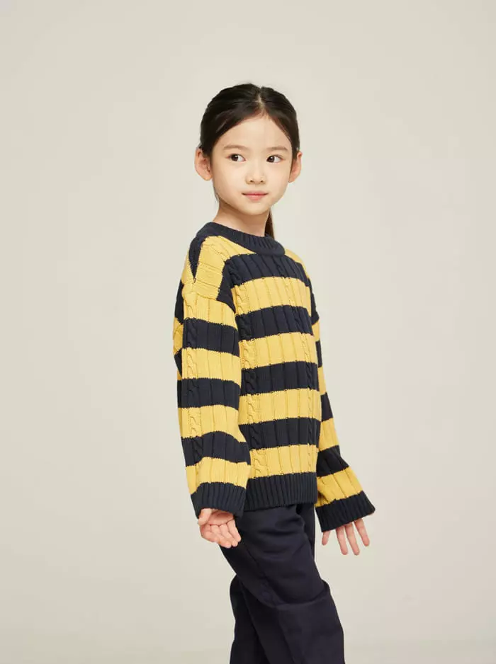 nrk - Korean Children Fashion - #childofig - Stripes Knit Tee - 10