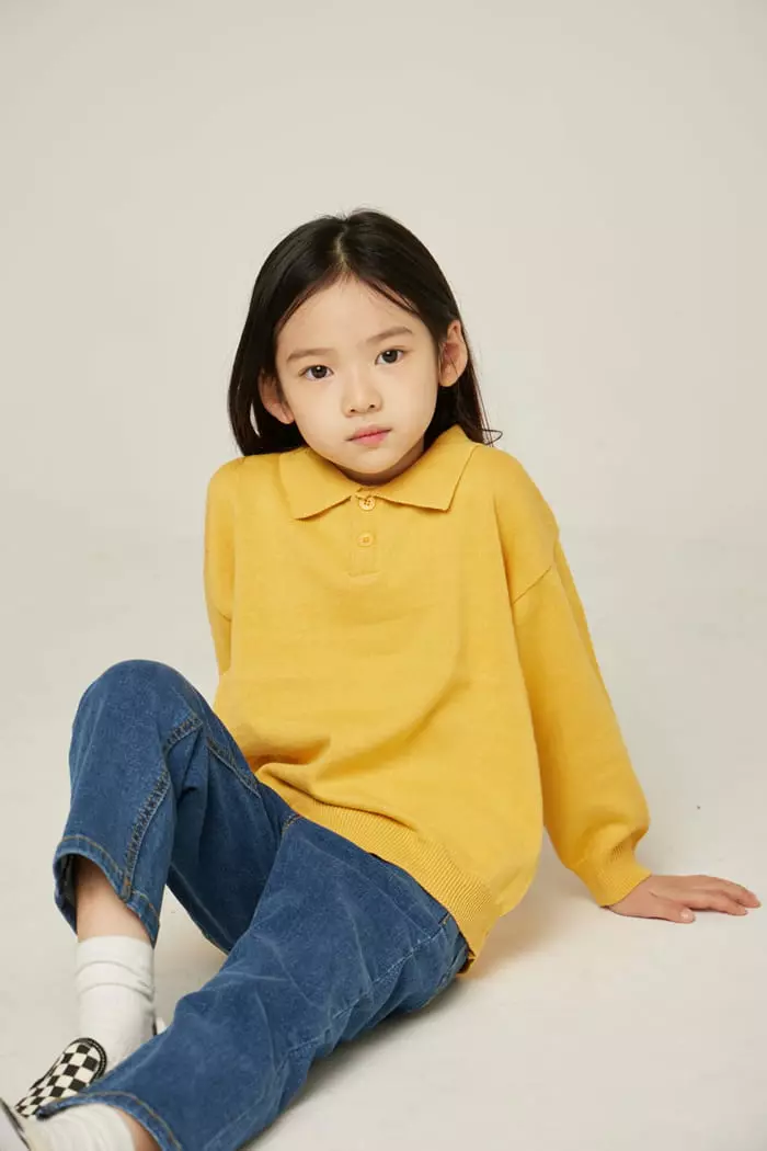 nrk - Korean Children Fashion - #discoveringself - Collar Knit Tee - 10