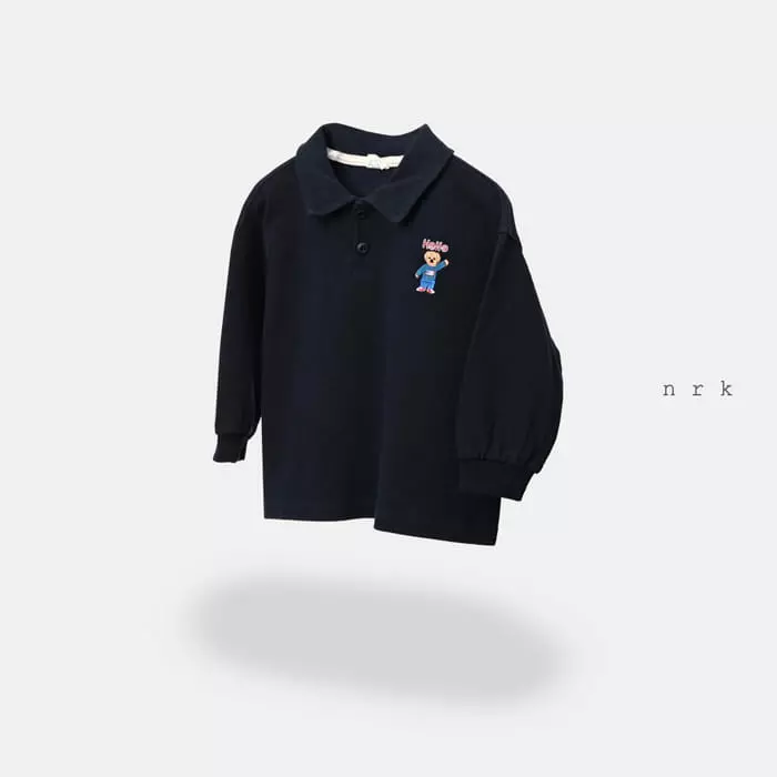 nrk - Korean Children Fashion - #kidsshorts - Bear Collar Tee - 2