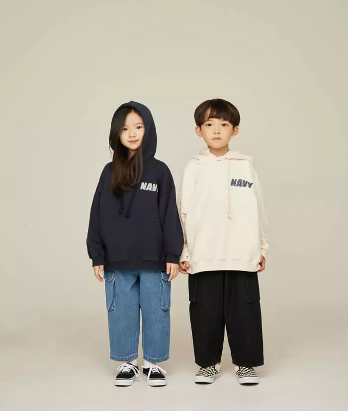 nrk - Korean Children Fashion - #kidsstore - Navy Hoody  - 8