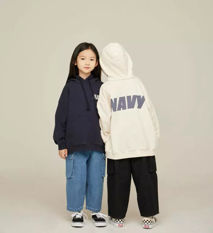 nrk - Korean Children Fashion - #kidzfashiontrend - Navy Hoody  - 9