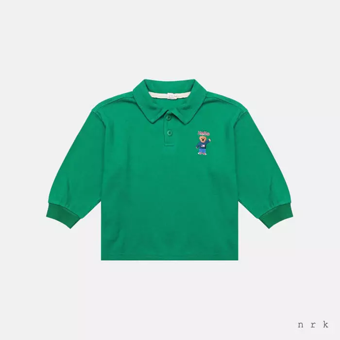 nrk - Korean Children Fashion - #kidsstore - Bear Collar Tee - 4
