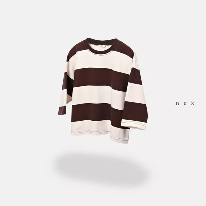 nrk - Korean Children Fashion - #littlefashionista - Stripes Box Tee - 2
