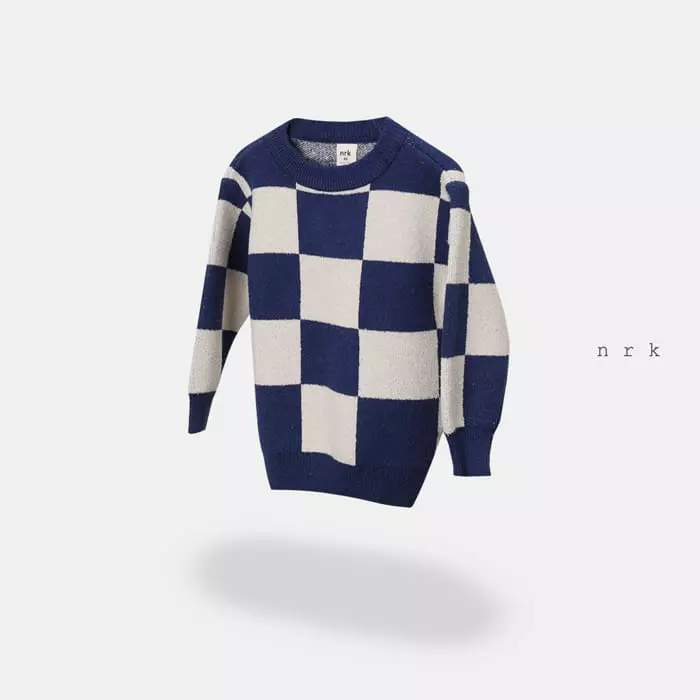 nrk - Korean Children Fashion - #magicofchildhood - Bookle Square Knit Tee - 2